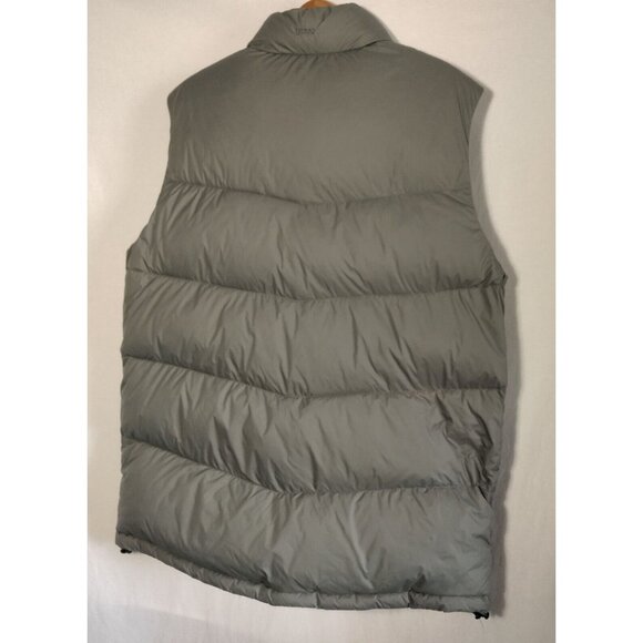 EB700 Eddie Bauer Puffer Vest Men L Tall Gray Goose Down Jacket - Picture 14 of 16